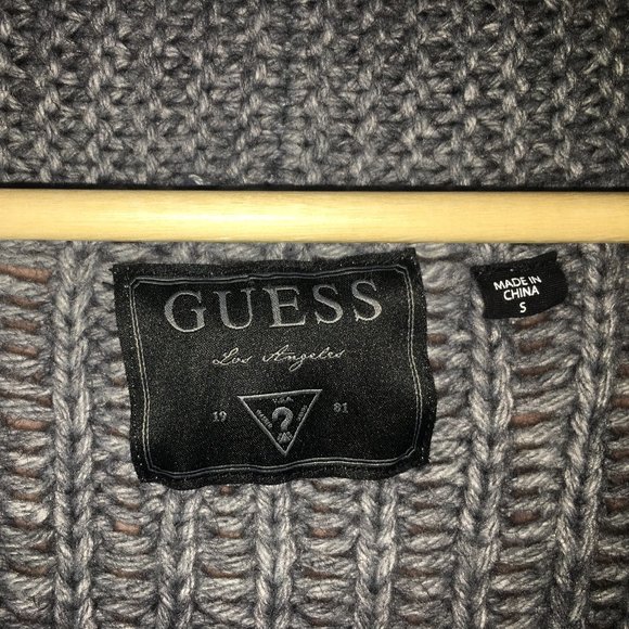 Guess Folded Collar Alpaca Button up Cardigan - Picture 4 of 7